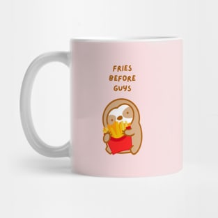 Fries Before Guys French Fries Sloth Mug